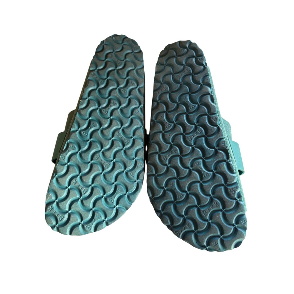 Birkenstock Green Suede Adjustable Slide Sandals - Picture 5 of 5